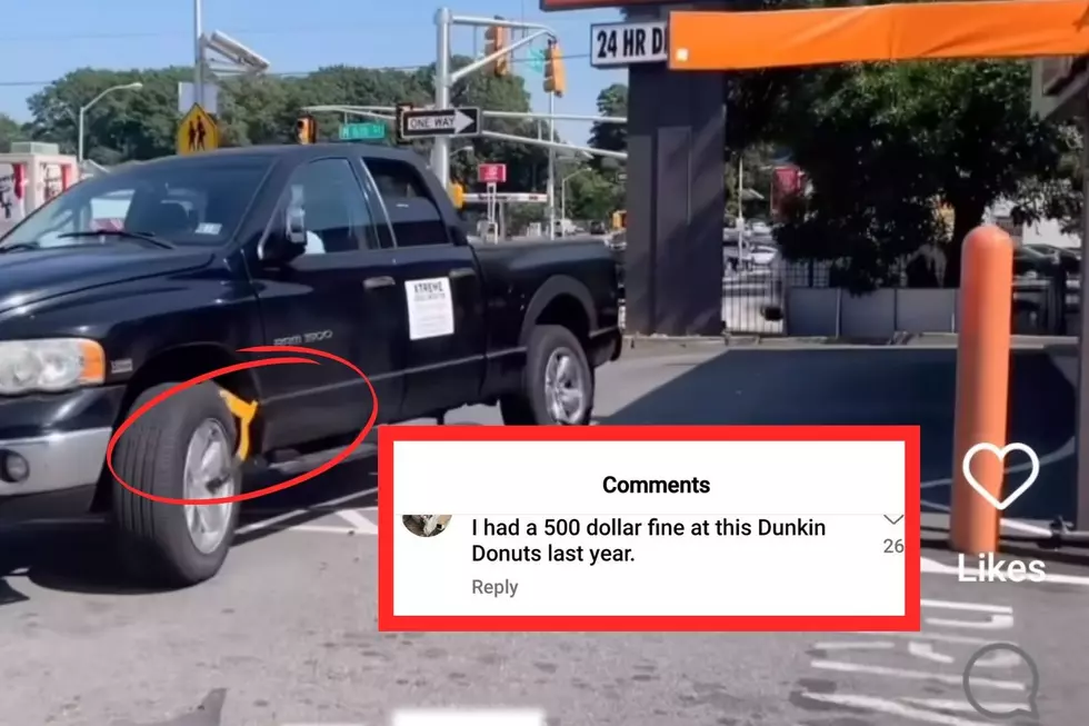 NJ viral video: Man drives away with tire boots still on truck