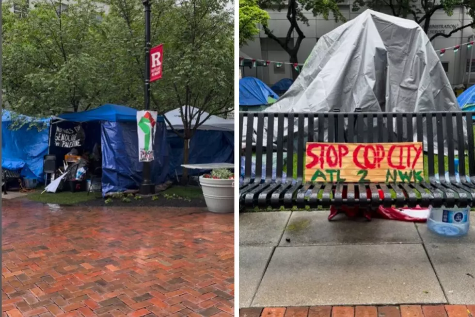 NJ cops arrest student with pro-Israel signs but allow Gaza protesters to camp