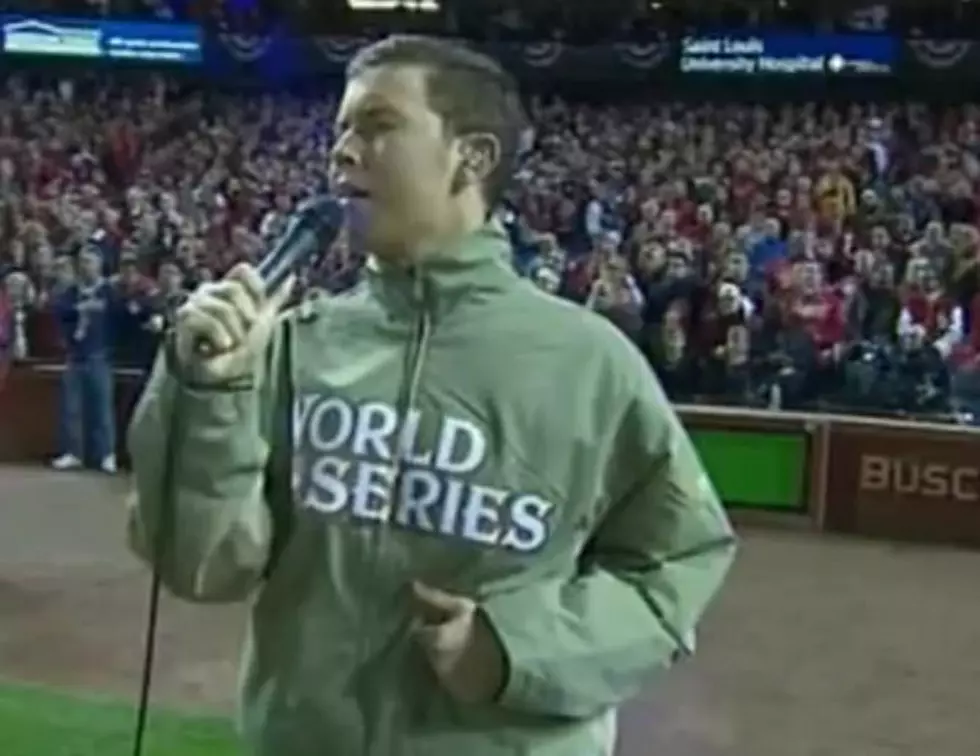 Scotty McCreery Sing National Anthem Despite Mic Malfunction at World Series Game 1 [VIDEO]