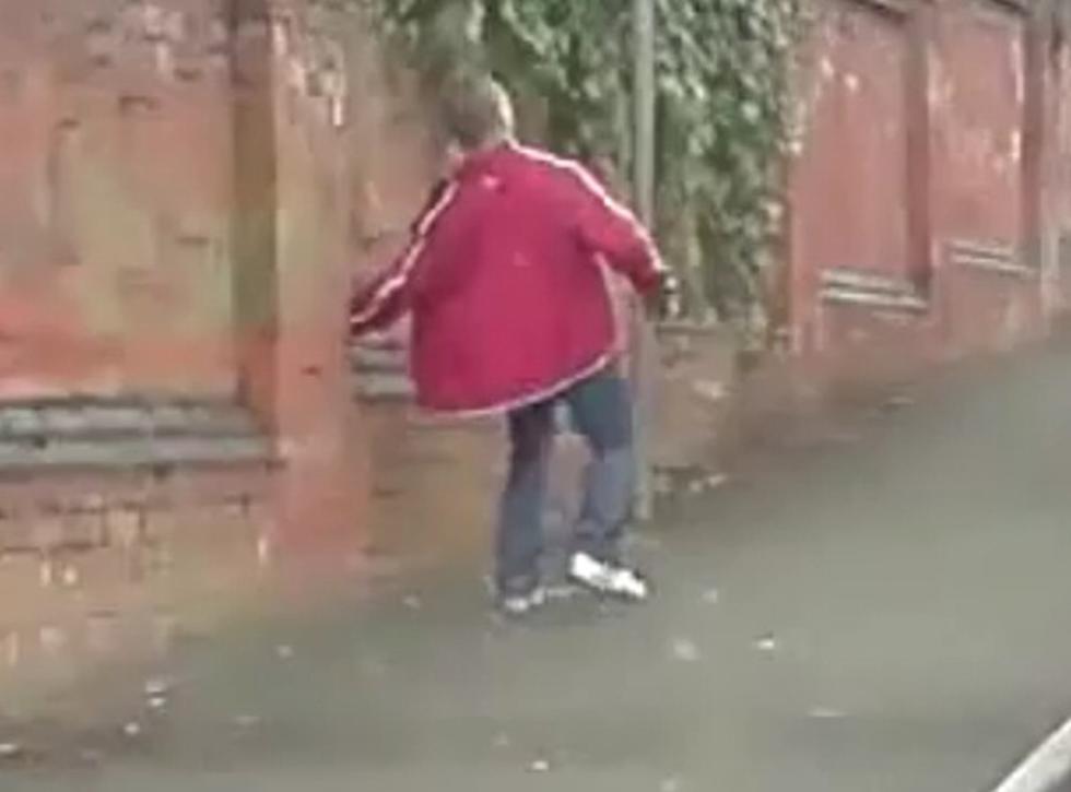 Drunk Guy Can&#8217;t Walk Up Hill [VIDEO]