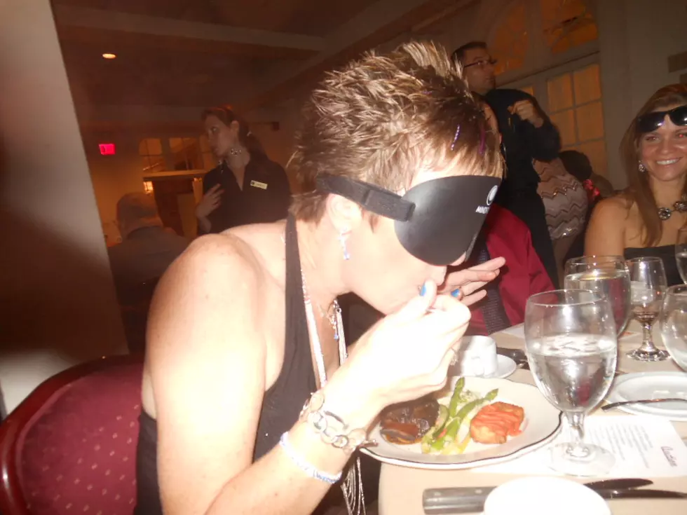 Polly Wogg Eats Blind Folded & Senator Joe Griffo Sings at Dark Dining [PHOTOS & VIDEO]