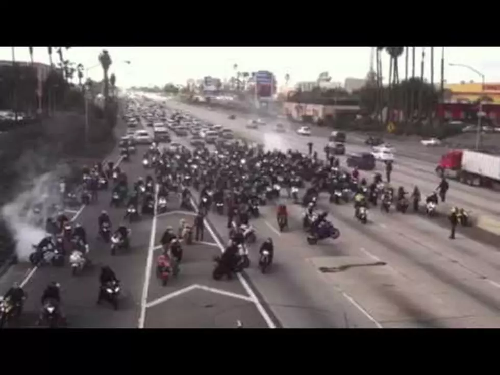 Hundreds of Bikers Blocked a Highway So One Could Propose [VIDEO]