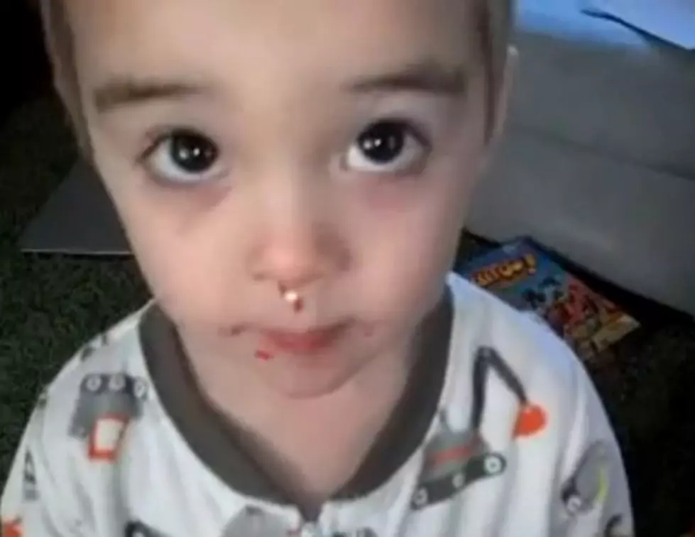 Kid Caught Red (Sprinkled) Face By Mom [VIDEO]