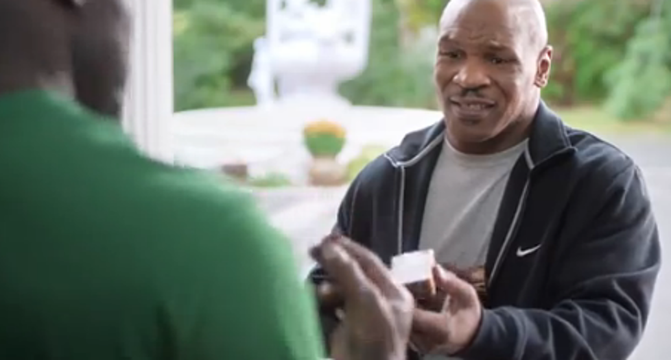 Mike Tyson Returns Evander Holyfield&#8217;s Ear in New Footlockers Ad [VIDEO]