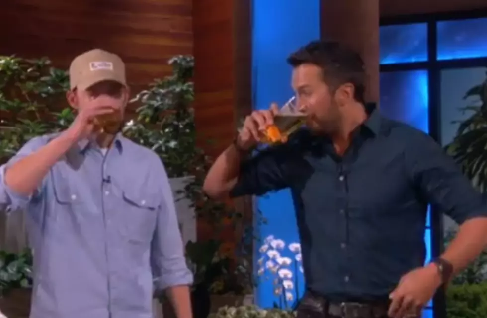 Drinking A Beer On Ellen