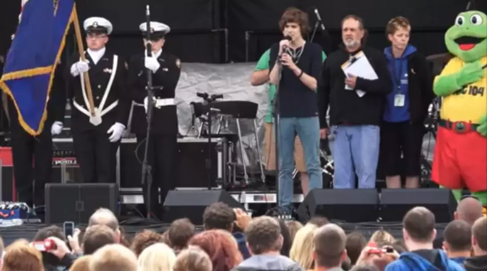 American Idol’s Ethan Harris Kicks Off FrogFest With National Anthem and Color Guard [VIDEO]