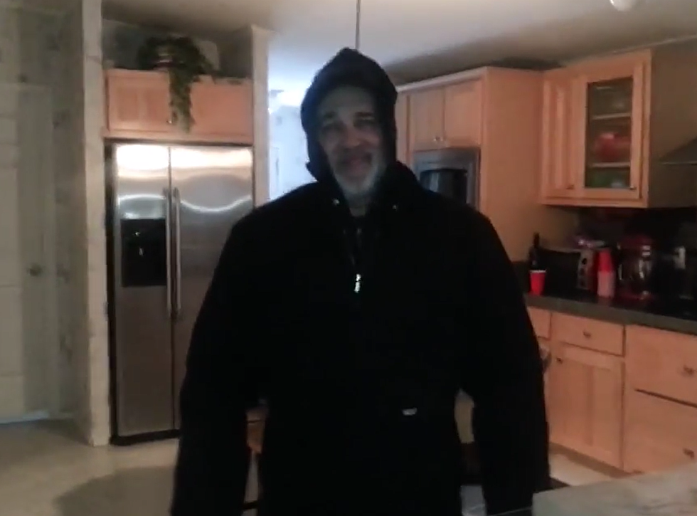 Is It Tad Getting Ready To Plow Snow Or the Abominable Snowman [VIDEO]