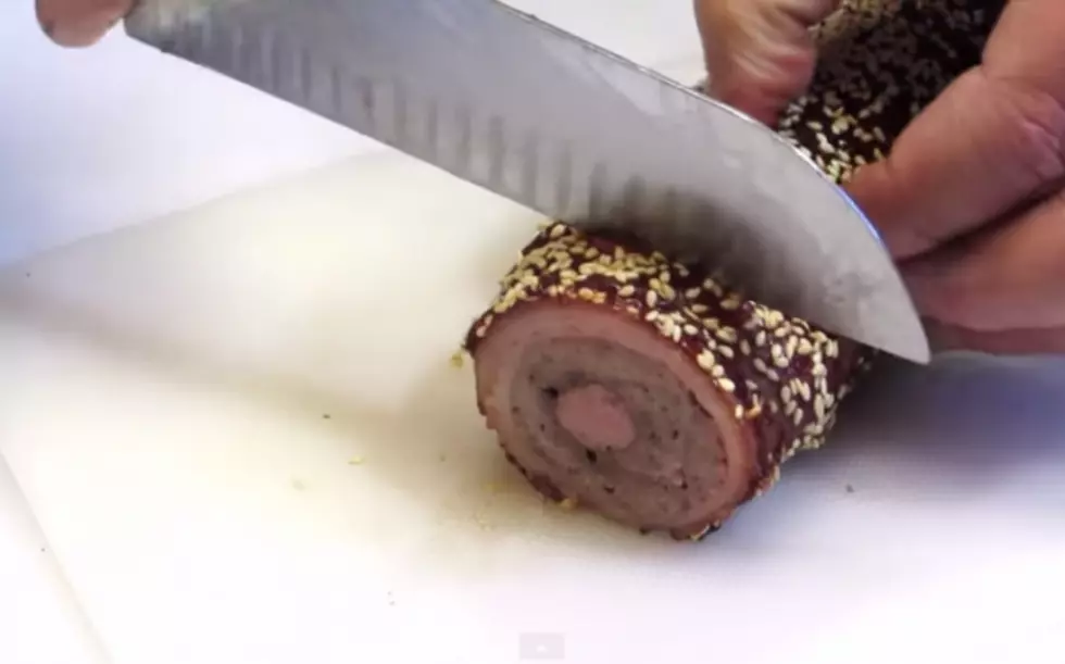 How To Make BBQ Bacon Sushi Rolls