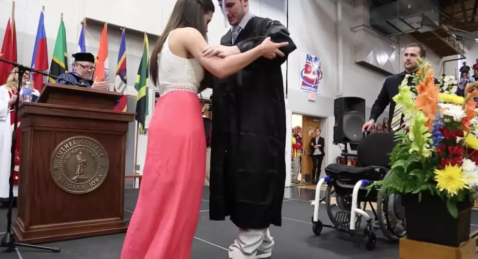 Paralyzed Ex-Football Player Walks the Stage at Graduation [Video]