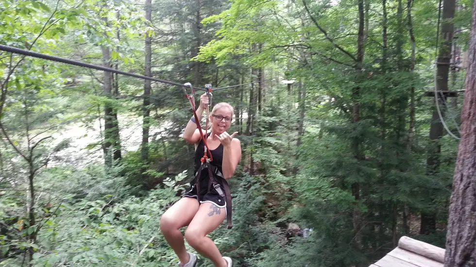Polly Takes Daughter On Zip Lining Adventure [VIDEO]