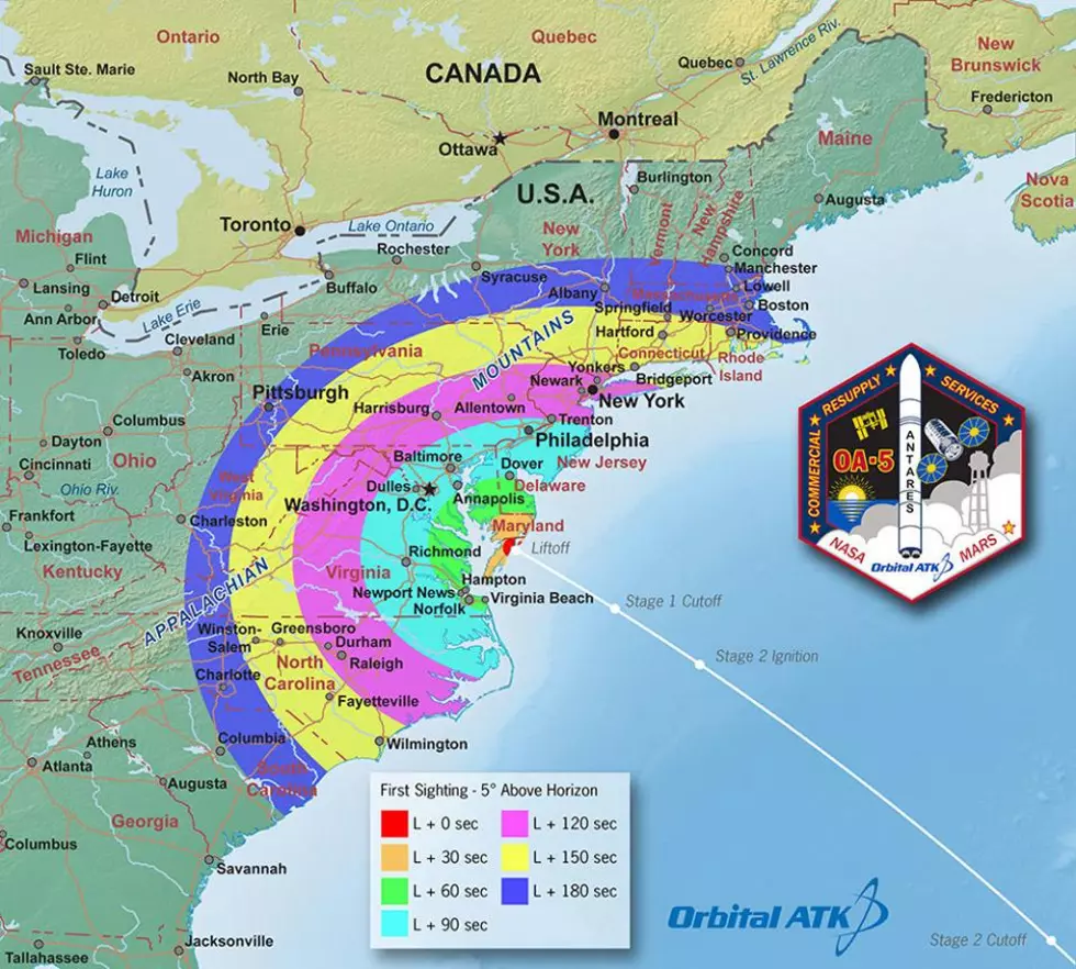 Rocket Launch Visible Tonight For Parts Of Central New York