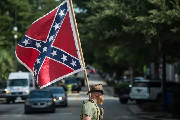 Confederate Flag Protest at Delaware County Fair