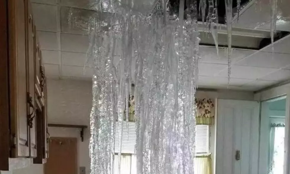 Watertown Home Experiences Frozen Waterfall Inside
