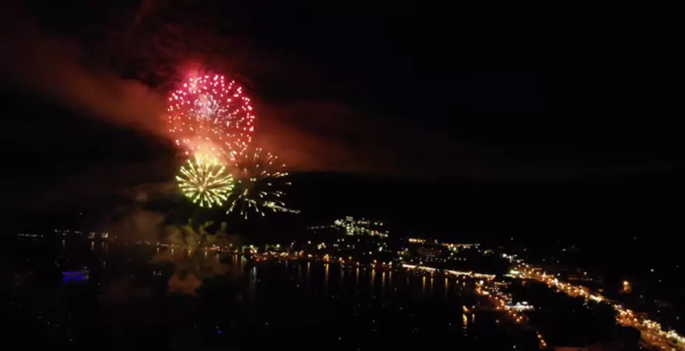Lake George 4th Of July Drone Footage Of Fireworks