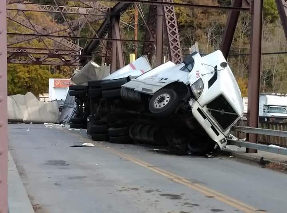 Truck Driver Lucky to Walk Away After Dolgeville Bridge Crash