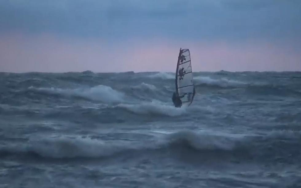 Crazy Wind Surfer on Lake Ontario