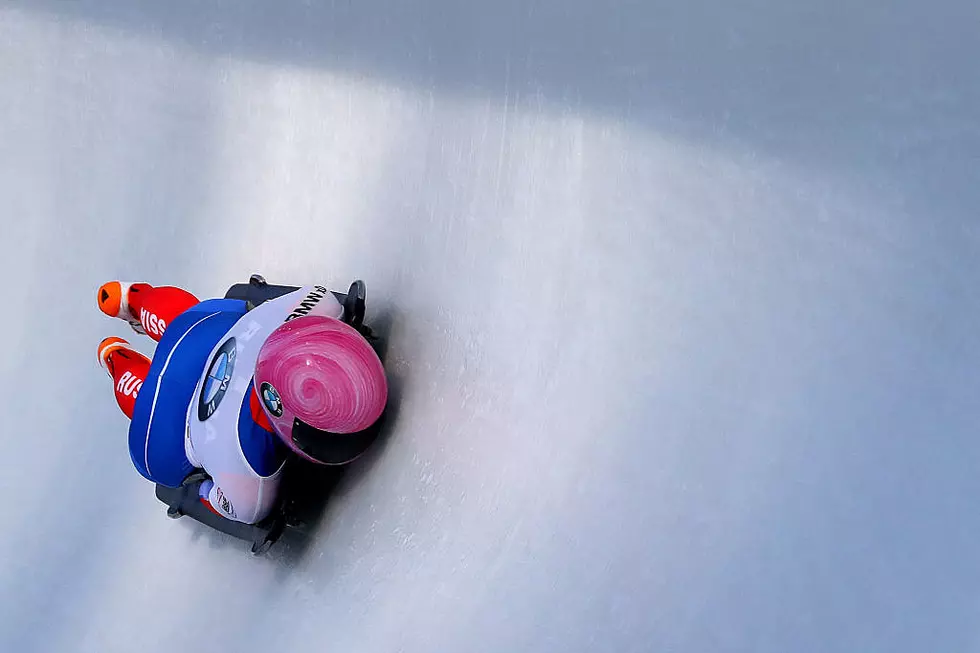 Take a 30MPH Face First Ride Down an Icy Olympic Chute in NY 