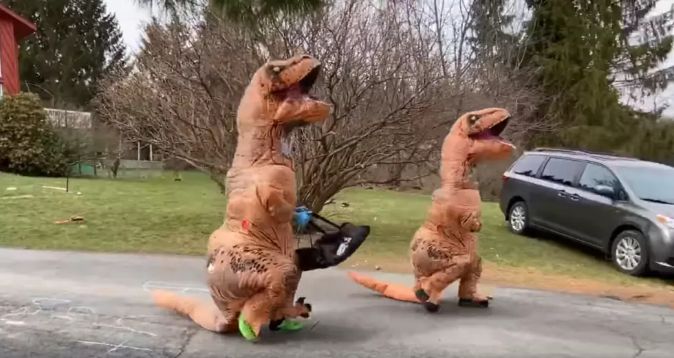 Central New York Restaurant Uses Dancing Dinosaurs to Deliver Food