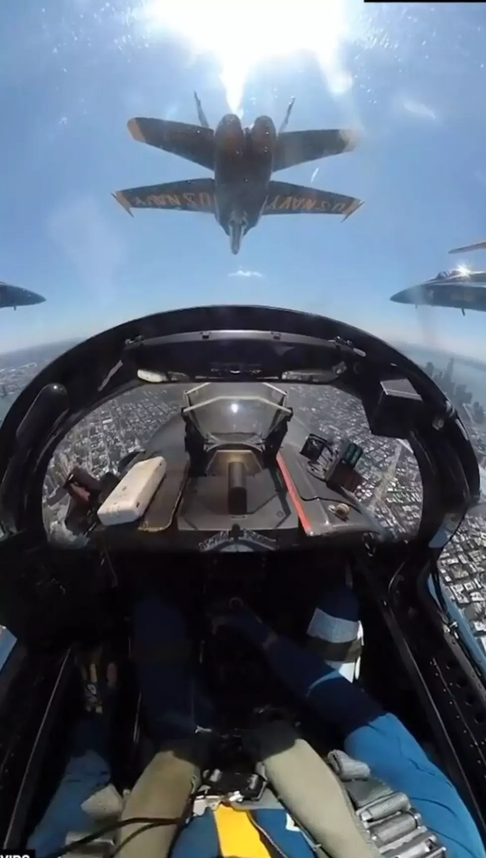 Watch From the Cockpit as Blue Angels, Thunderbirds Fly Over NYC