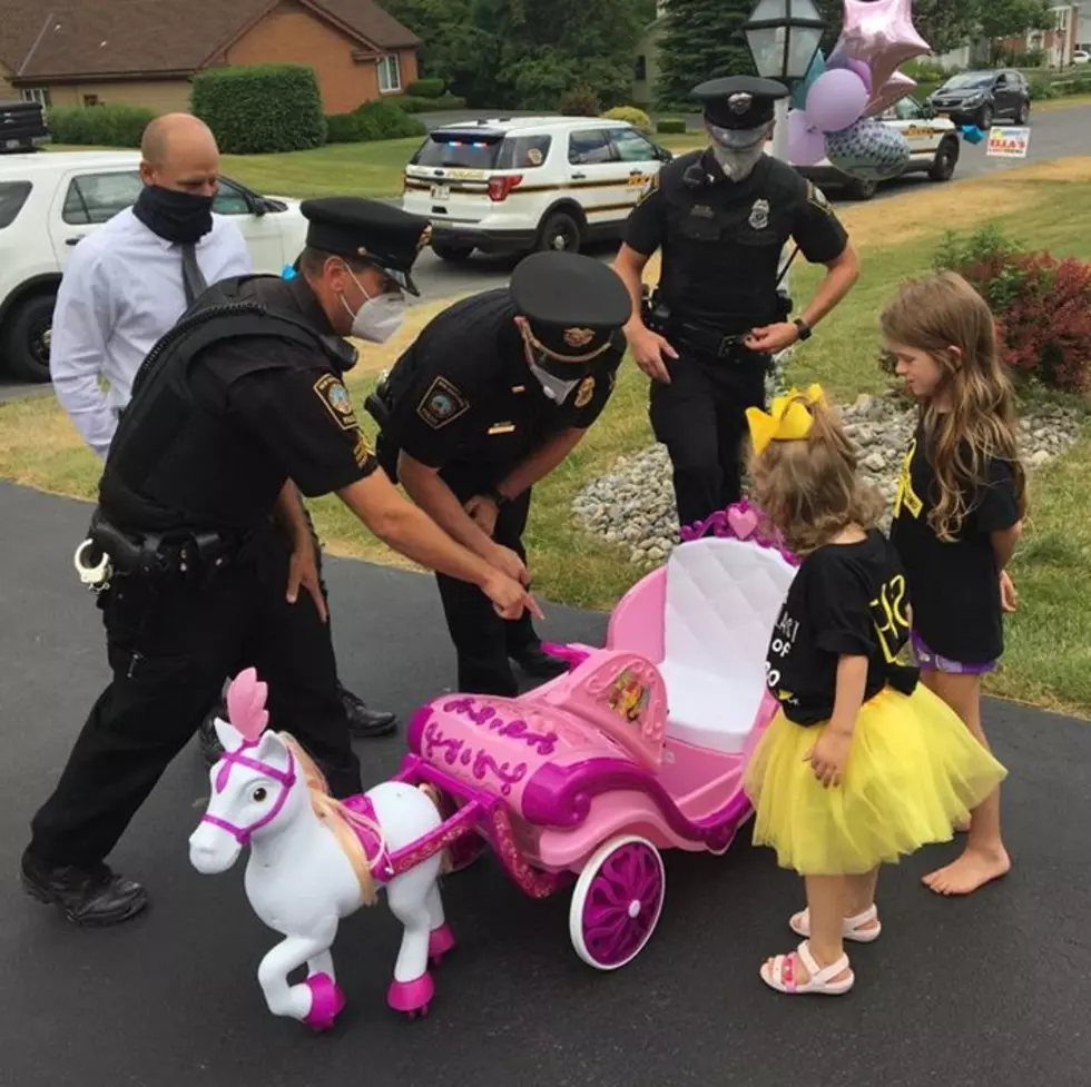 New Hartford PD Commends Strength of 4-Year-Old Cancer Survivor
