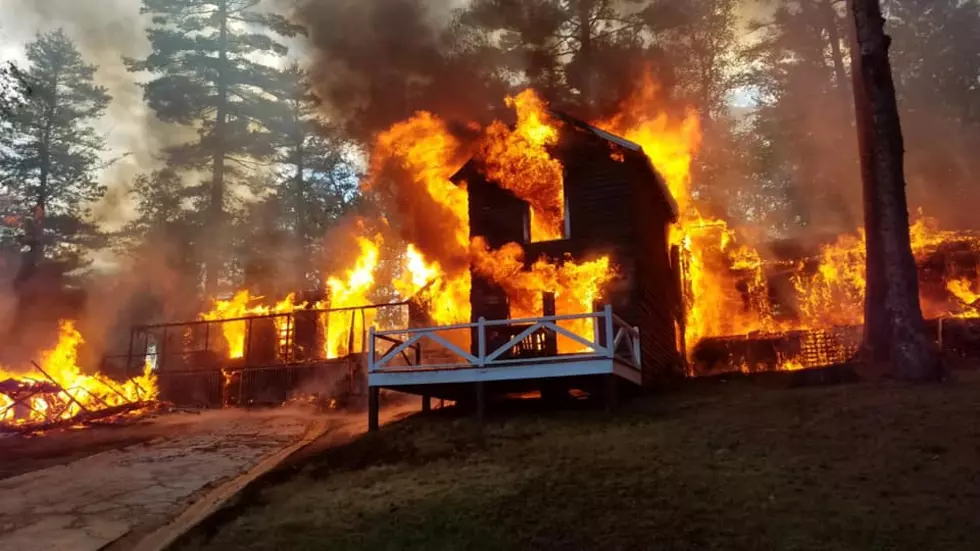 Historic Campground Fire in the Adirondacks