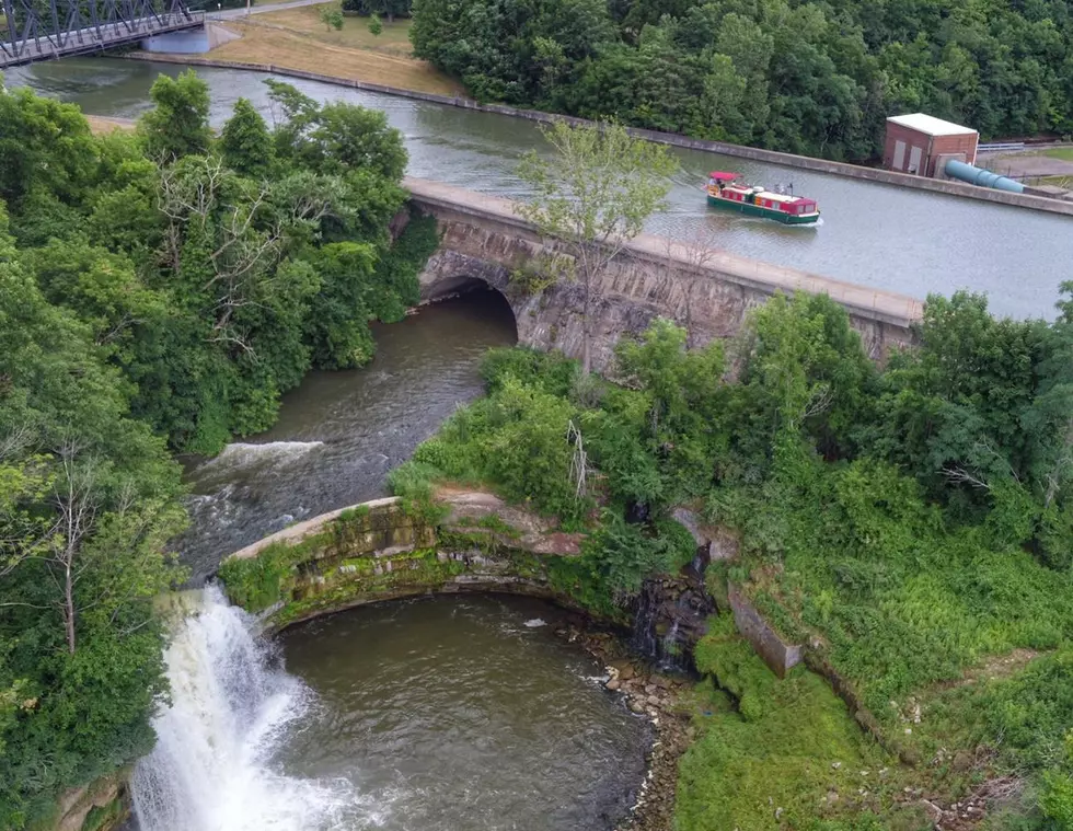 Did You Know A Creek Flows Under the Erie Canal Into a Waterfall