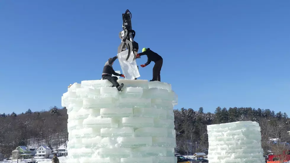 Famous Ice Palace Taking Shape in Saranac Lake