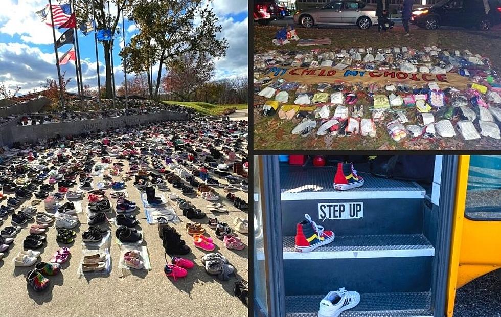 Why Thousands of Shoes Were Left Outside Schools Across New York State