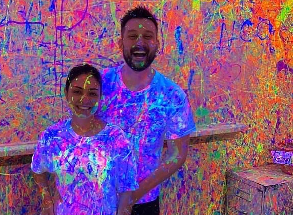 Splatter Your World With a Little Color in CNY Glow in Dark Paint Room