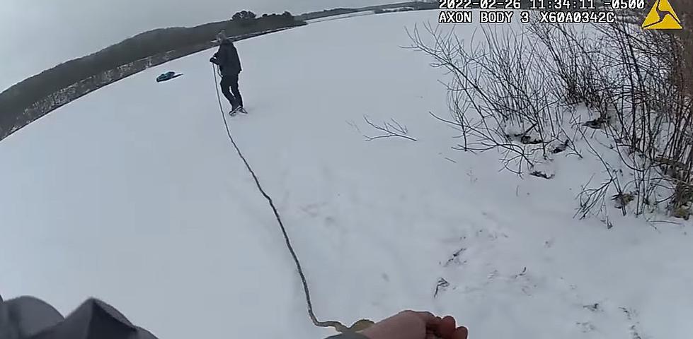 Heroes Work Together to Save Ice Fisherman Who Fell Through
