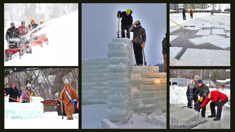 GALLERY: Volunteers Begin Building Famous Upstate New York Ice Palace