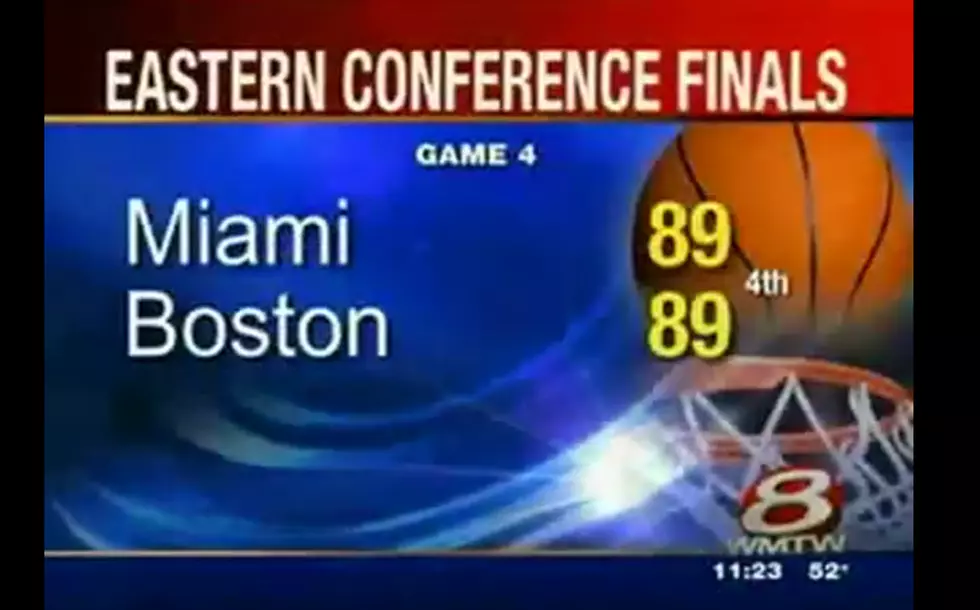 Newscaster Reports NBA Finals Game Ends in a Tie