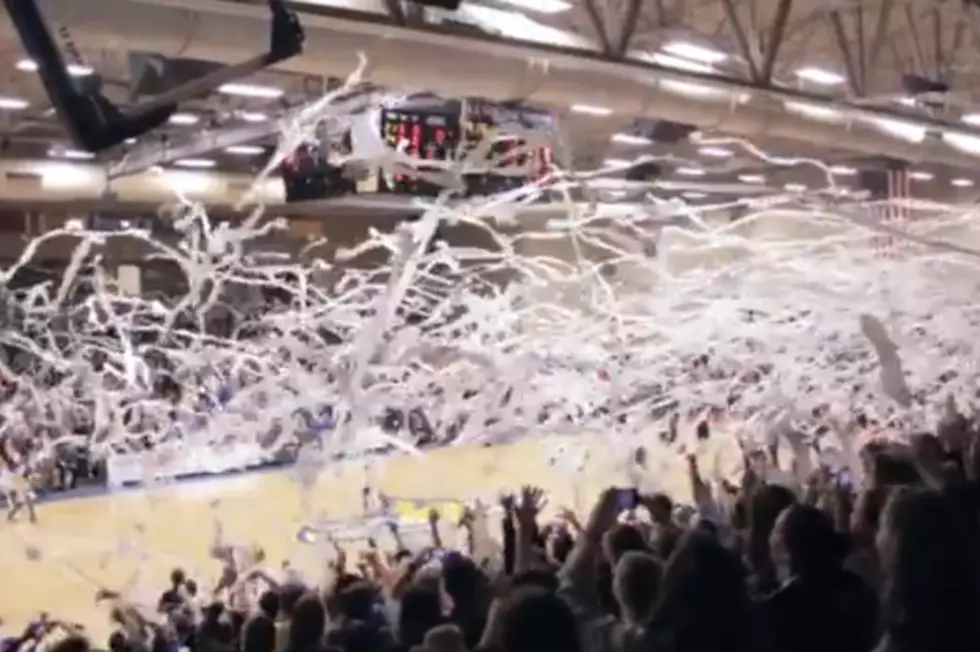 College Fans TP Basketball Court as Part of Annual Tradition