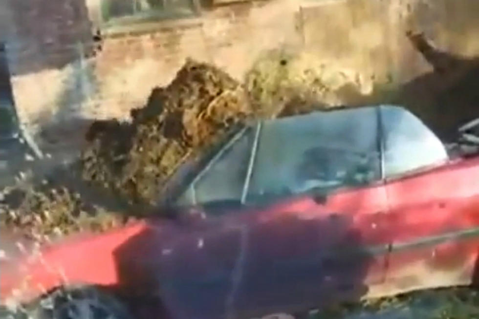 Husband Dumps Load of Poop On Cheating Wife’s Convertable