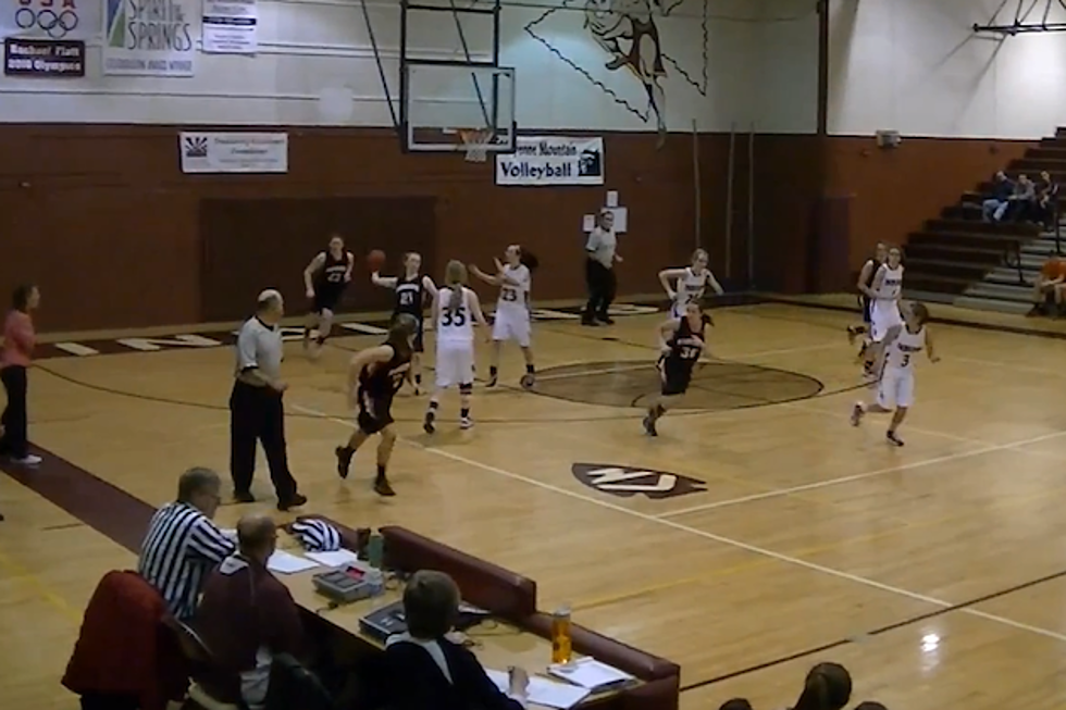 High School Girl Makes One-Bounce Full Court Shot and You Can Barely Make a Free Throw