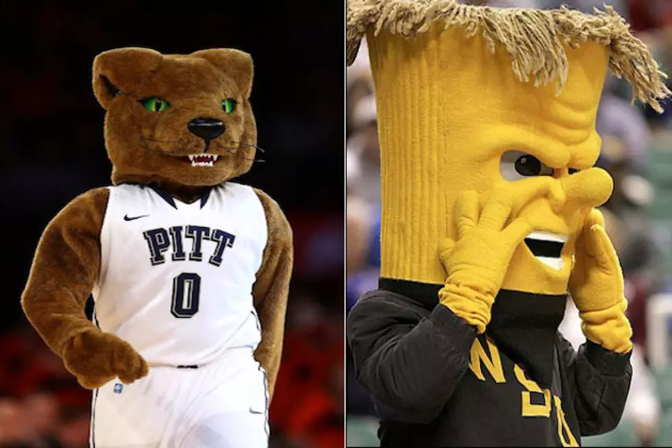 &#8216;Roc&#8217; of Pitt University vs. &#8216;WuShock&#8217; of Wichita State &#8212; March Mascot Madness