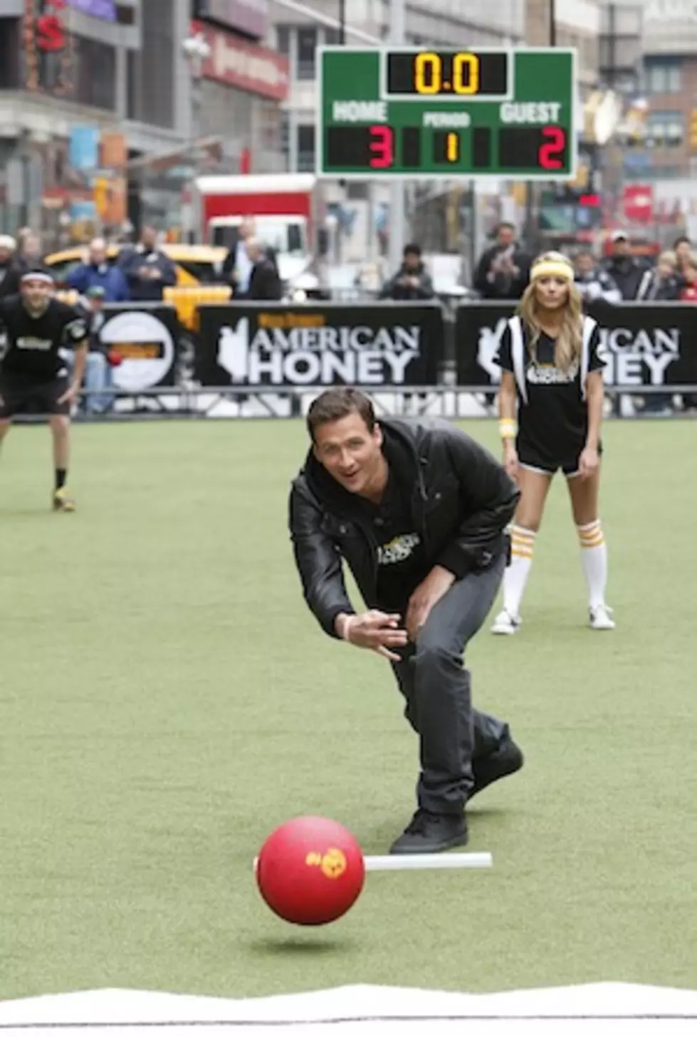 Ryan Lochte Kicking Balls &#038; Taking Names In Times Square