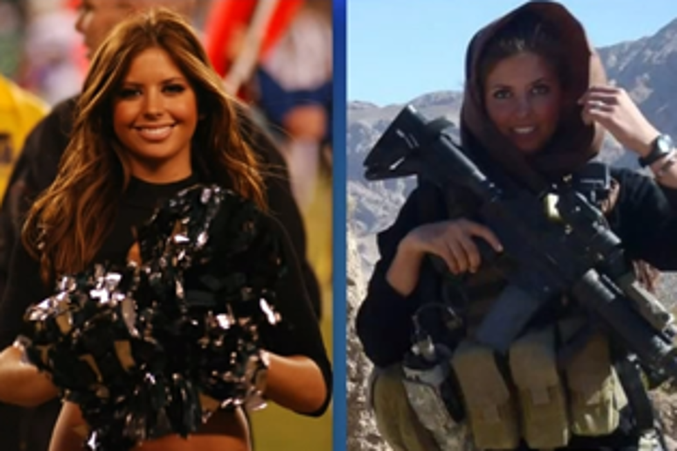 This Eagles Cheerleader Is Also a Soldier in Afghanistan 