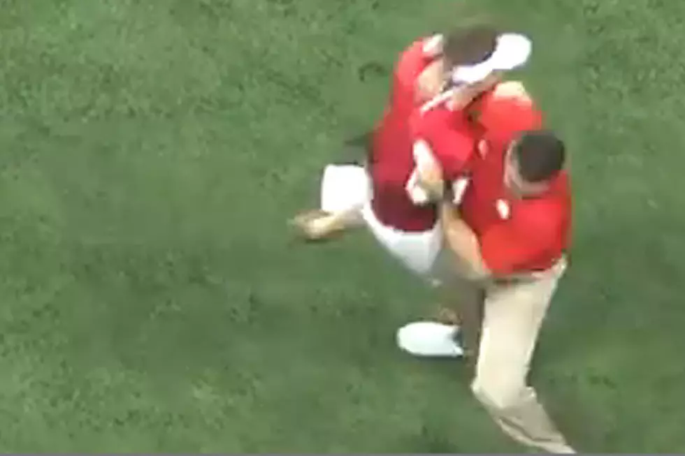 Watch Ohio State Coach Body Slam Fan Who Rushed Field During Game