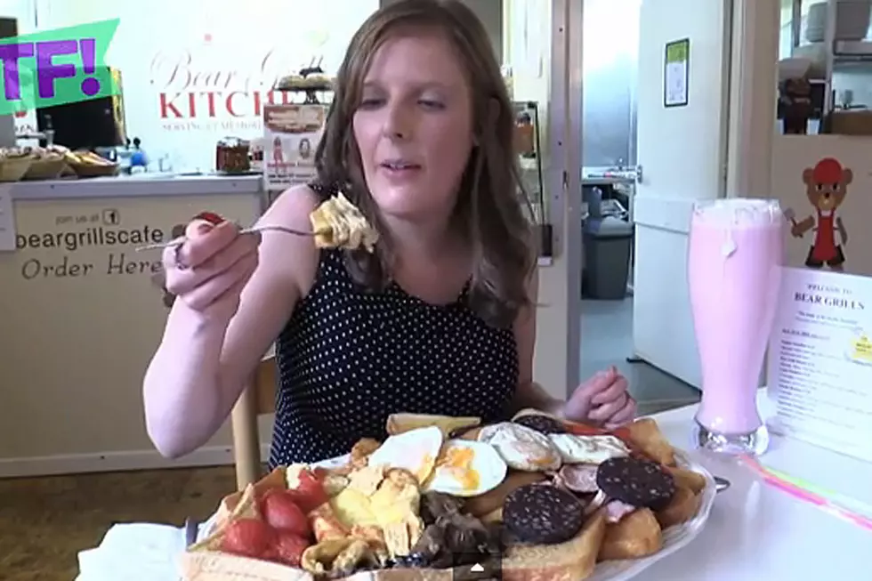 Teeny Tiny Woman Eats Entire Disgusting 8,000-Calorie Breakfast Because Nothing Makes Sense
