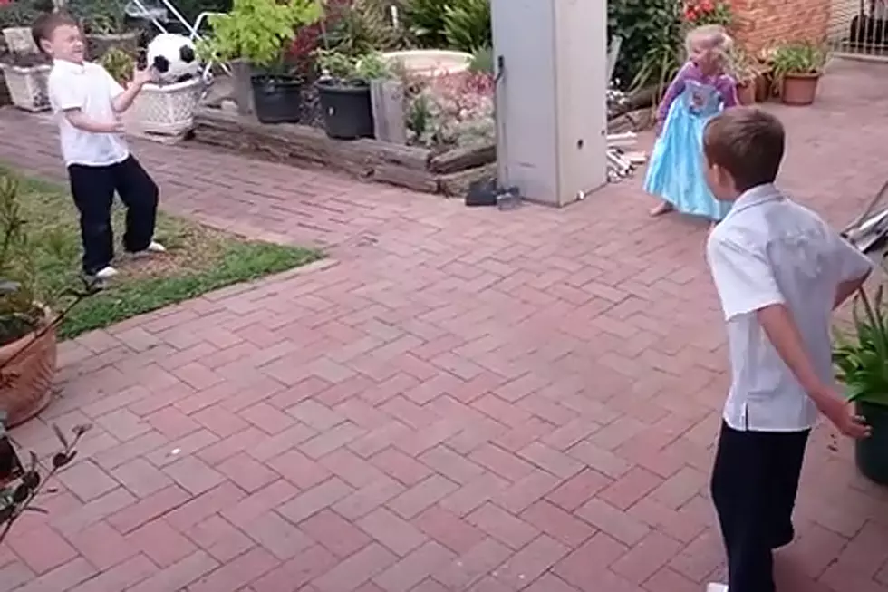Boy Kicked in Face With Soccer Ball In Slow-Motion