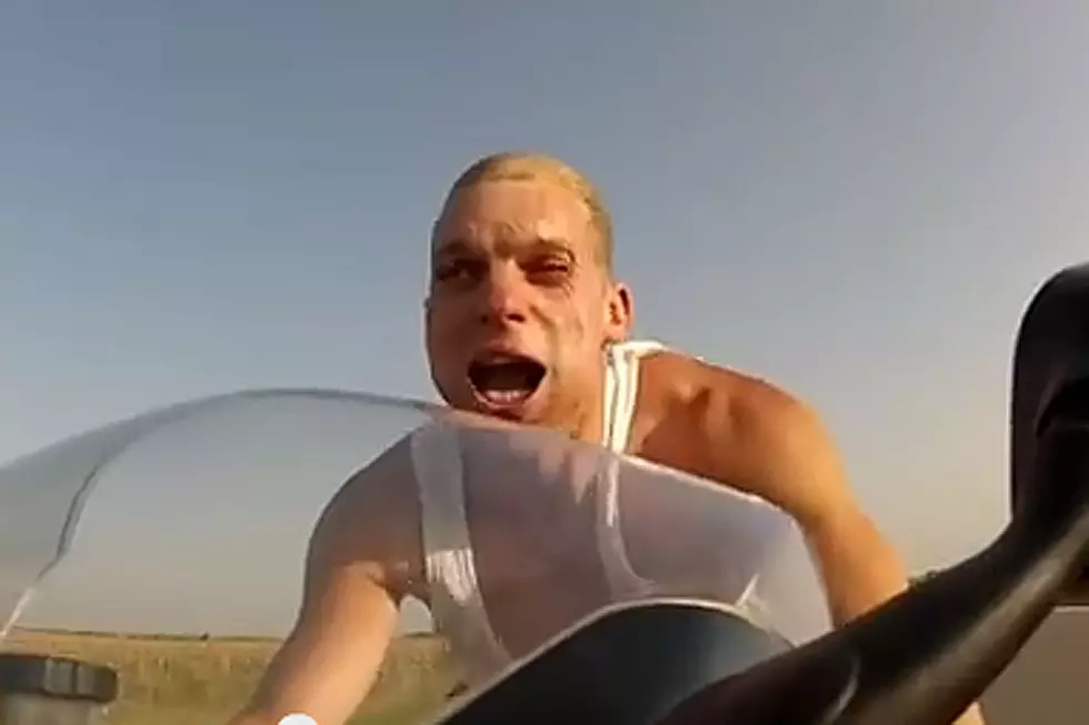 Biker at 150 Miles Per Hour Has Some Major Face Issues