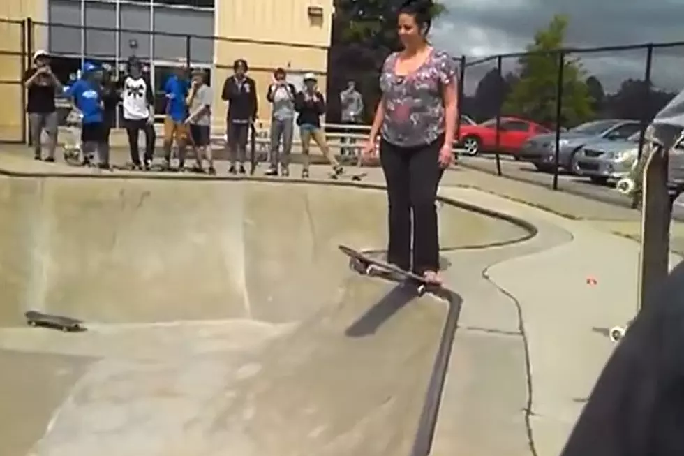 Drunk Mom Tries Skateboarding