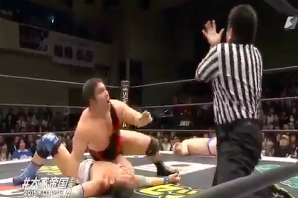Japanese Wrestling Match Takes a Completely Wild, Totally Unexpected Turn