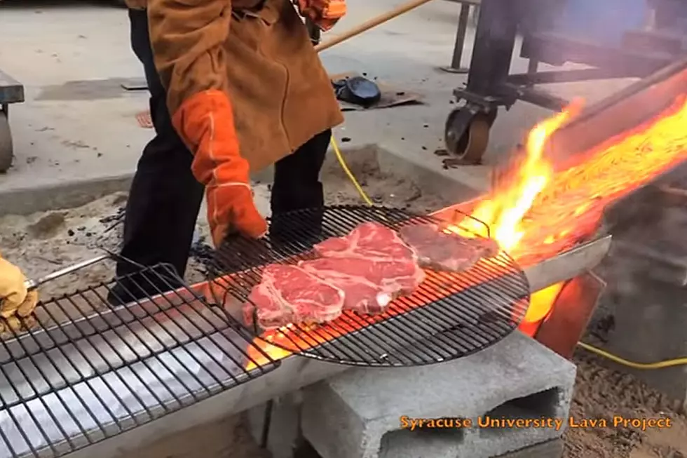Cooking Steaks on Lava Is the Hottest Thing Around