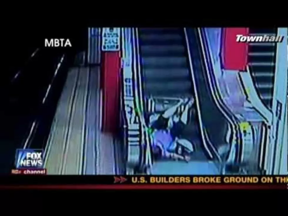 Who Tries To Ride A Wheelchair Up An Escalator?  [VIDEO]