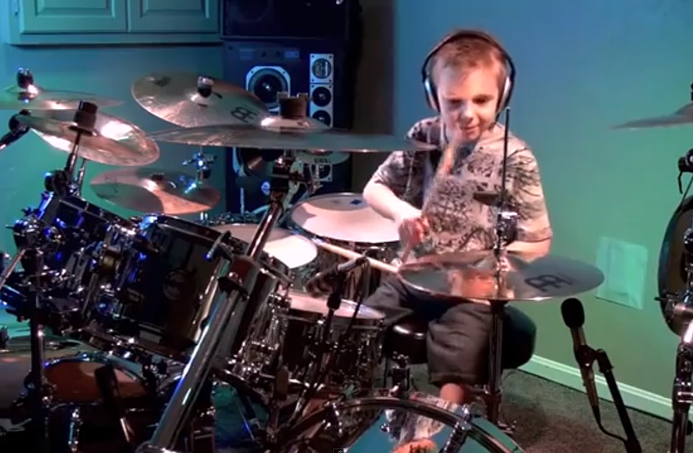 7-Year-Old Avery Molek Plays Tom Sayer on Drums