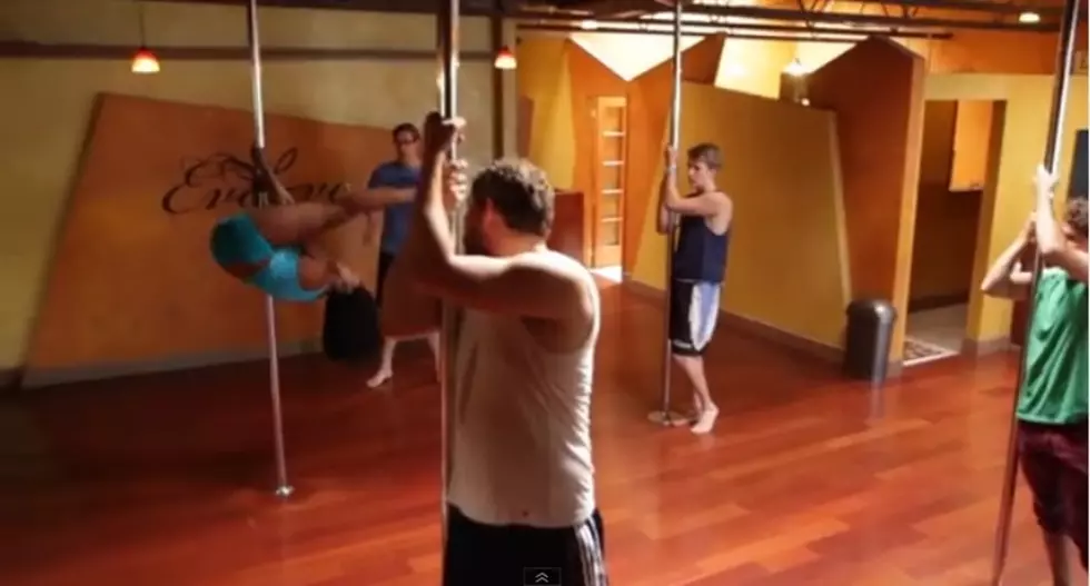 Watch Guys Try Pole-Dancing For the First Time