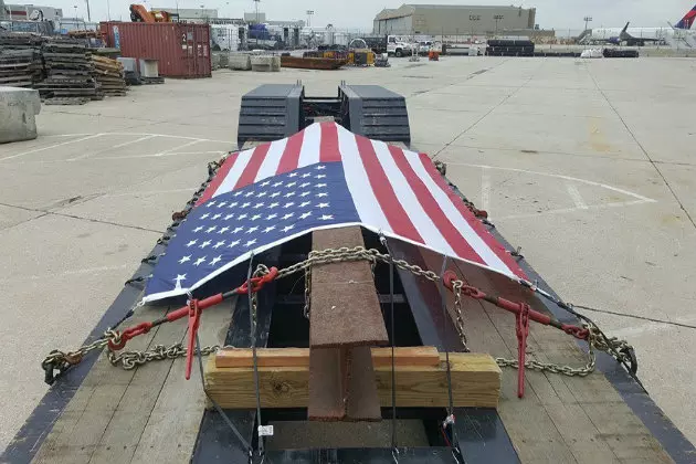9/11 Steel Beam Brought to Toms River Fire House