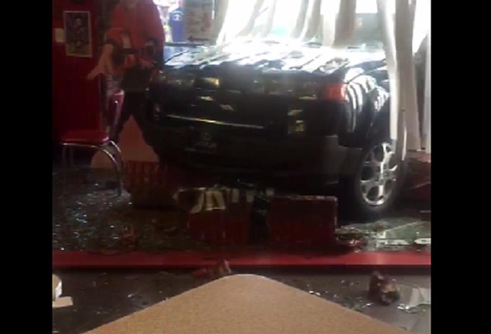 Car Crashes Through TR Diner